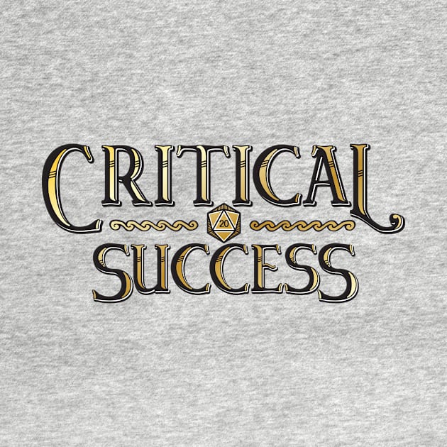 Critical Sucess Natural 20 Golden Vintage by Wolfkin Design